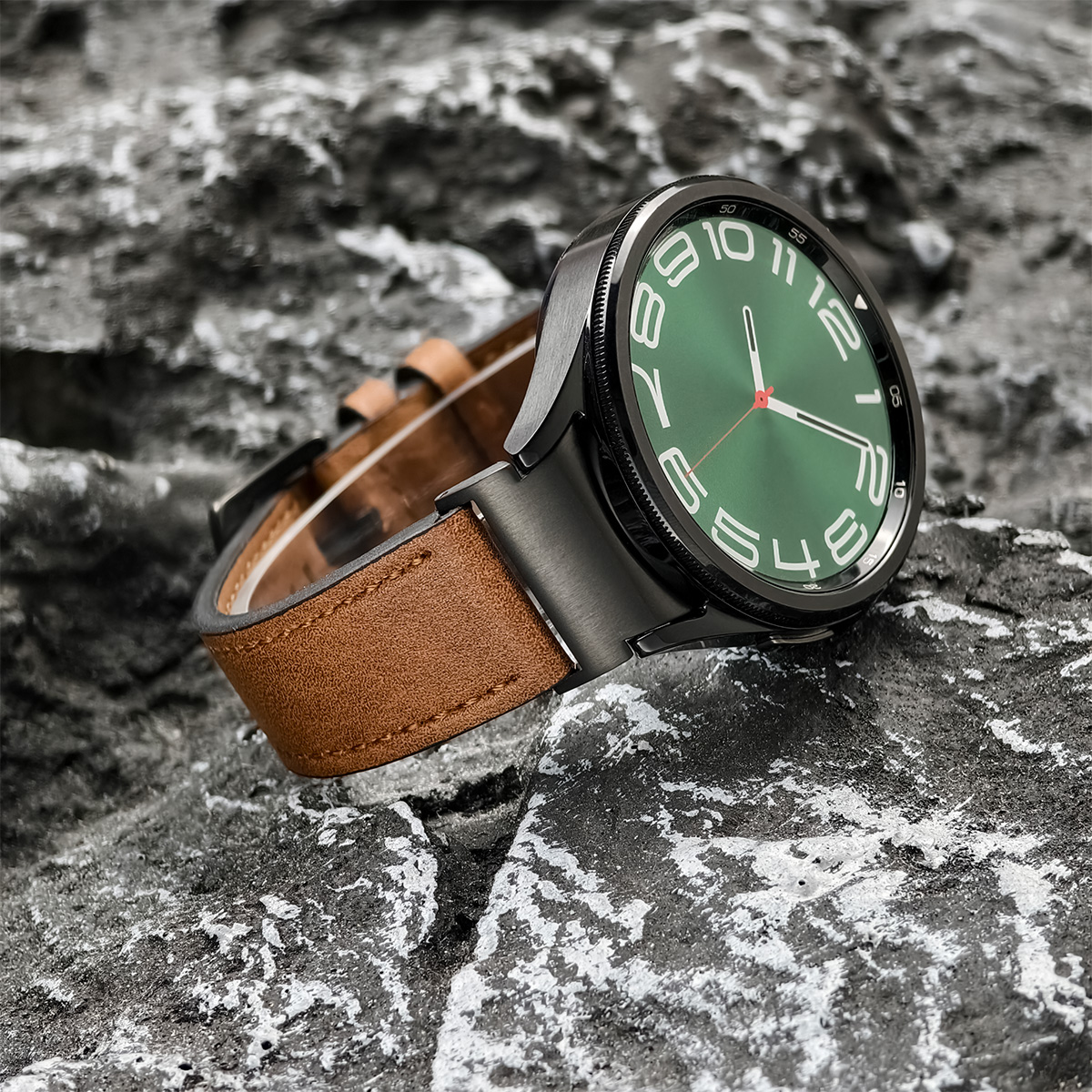 Pulseira de couro para samsung galaxy watch 6 clássico 47mm 43mm 44mm banda sem lacunas pulseira correa para galaxy watch 4 5 pro cinta