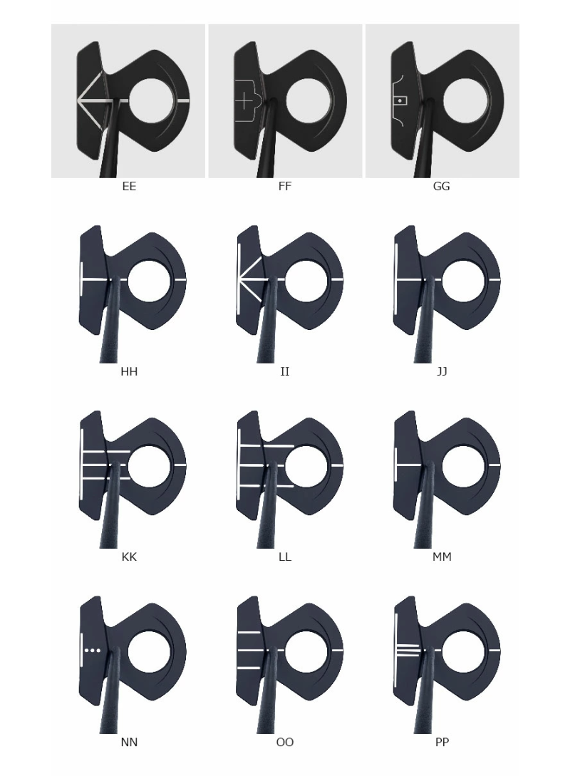 DF3 Golfputter Uitlijningsmarkering Maatwerk Neem contact op met de handelaar voor maatwerkinformatie