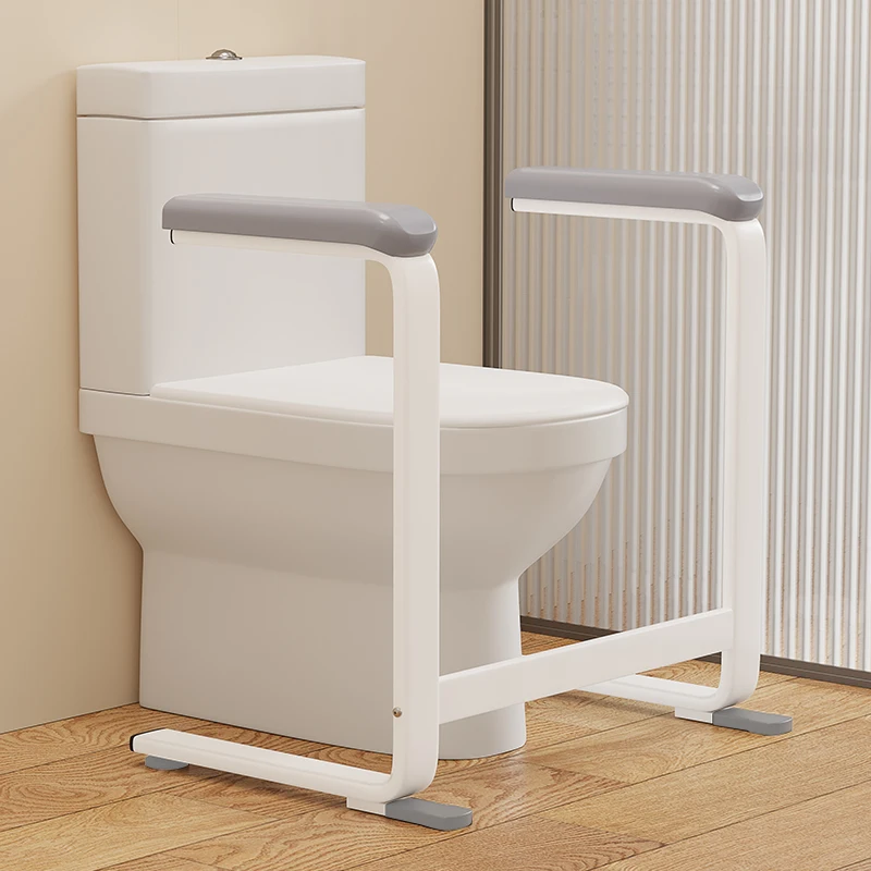 No Drilling Required Toilet Safety Support with Lift Assistance Versatile Handrail for Senior Citizen with Mobility Stability