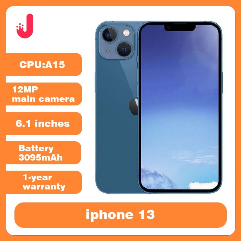 iPhone 13 6,1" RAM OLED 4GB ROM 128/256GB Face ID A15 IOS 5G Smartphone iPhone13 desbloqueado