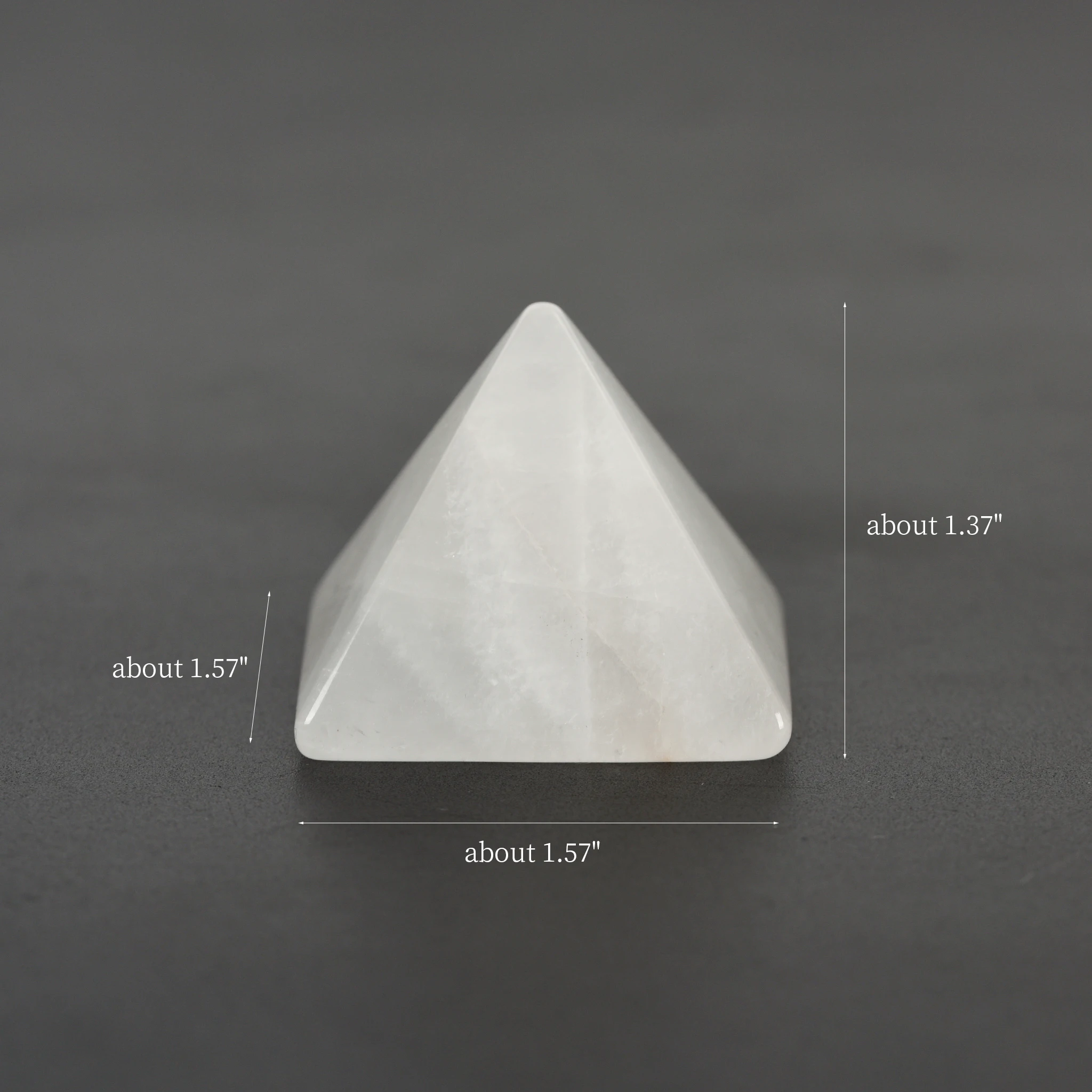 Pirâmide de cristal esculturas cura de cristal energia calmante promove paz ornamento de mesa presente portátil