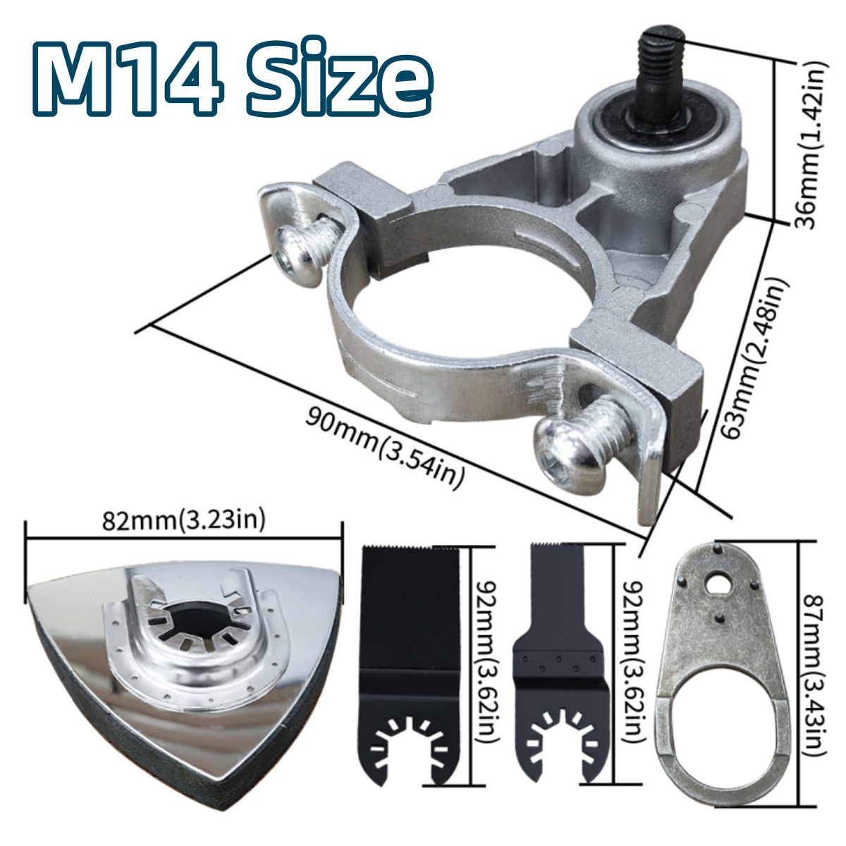 Converter Oscillating Tool Kit, Angle Grinder Adapter Versatile Oscillating Tool Accessories Simple Installation for Carpenters