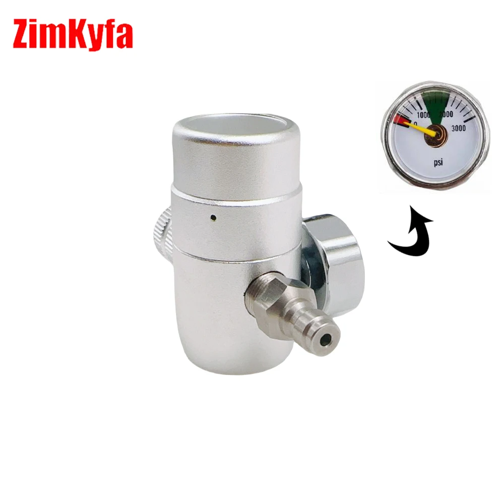 Whipped Cream Pressure Regulator Valves with M11 Threads and 8mm Male Quick Disonnect For N2O 0.95L Cans