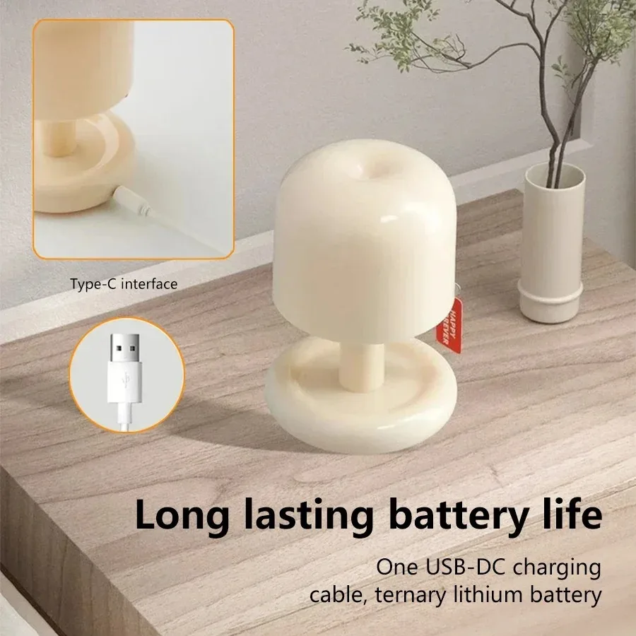 Lampada da tavolo a LED con luce notturna al tramonto Mini USB ricaricabile da scrivania Comodino Camera da letto Bar Arredamento della stanza Atmosfera Luce d'atmosfera minimalista