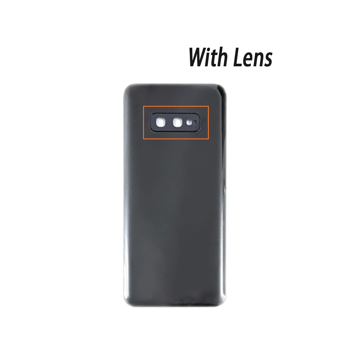 Nuevo para Samsung S10E cubierta trasera de batería Panel puerta trasera funda carcasa lente de cámara reemplazar