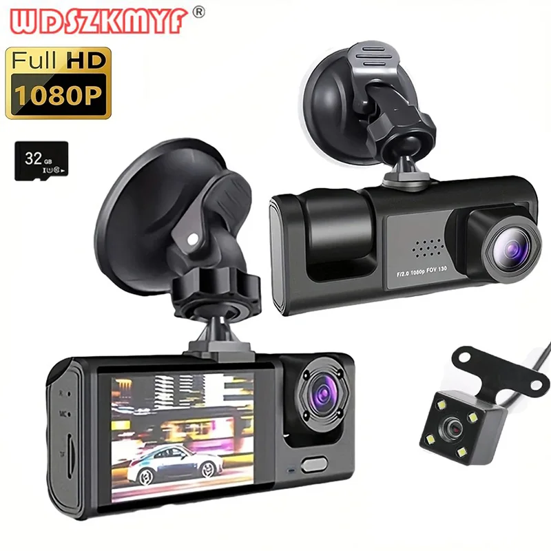 1080p carro dvr 2/3 camra traço cam para carros câmera para gravador de veículo vídeo frontal opcional câmera traseira visão noturna dashcam camera para automóveis，camera carro veicular gravação，câmera veicular auto