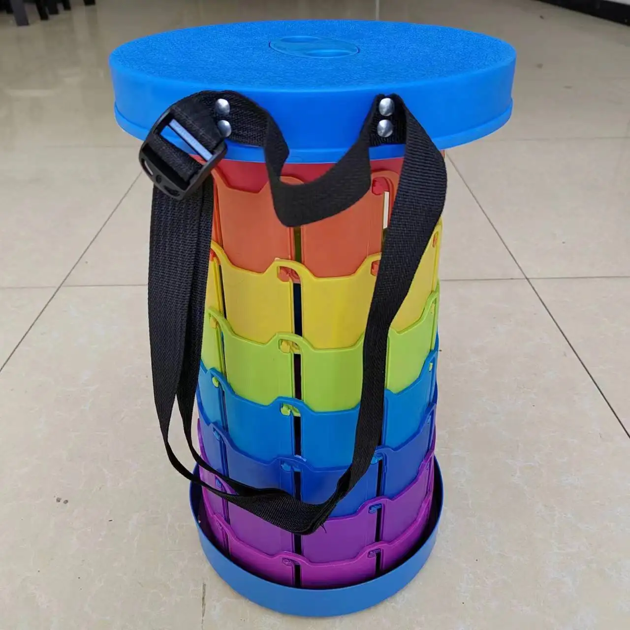 2025NEWOutdoor Portable Plastic Folding Retractable Beach for Camping Travel Fishing Hiking Chair Lightweight Extendable