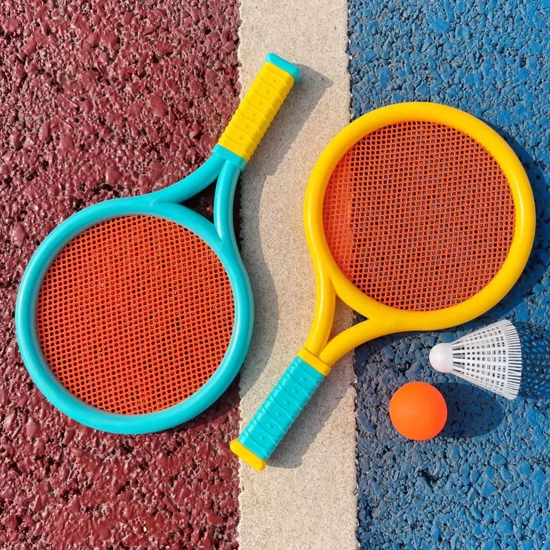 2 Racchette da badminton Invia badminton Tennis Sport all'aria aperta e tempo libero Giocattoli interattivi per due genitori e figli
