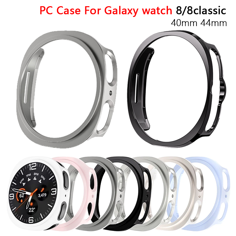 Чехол для ПК для Samsung Galaxy Watch 8, 40 мм, 44 мм, 46 мм, полый защитный бампер, универсальный Galaxy Watch 8, классические аксессуары