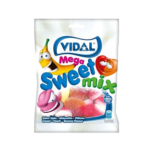 Vidal Lote de 32 Sacos de aproximadamente 100gr Cada. Sugar mega sortimento, brilho, ácido mega sortimento, sortimento de vários modelos