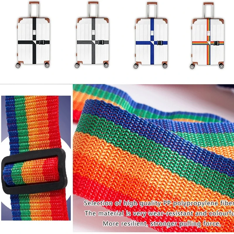 Prácticas correas de equipaje ajustables, Bungees portátiles, fácil viaje, cinturón reutilizable necesario, protege artículos de accesorios para maletas
