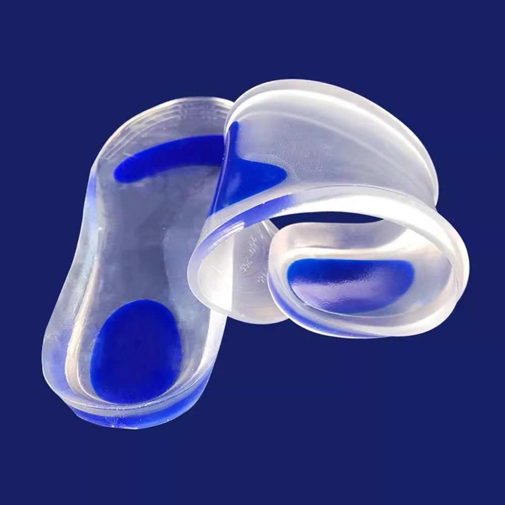 Palmilhas ortopédicas de silicone para sapatos mulheres homens plana pé arco apoio sapato almofada absorção de choque fasciite plantar alívio palmilhas
