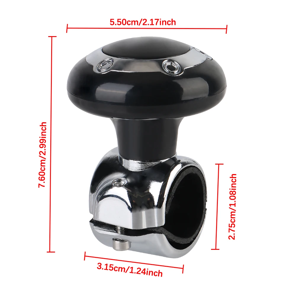 Lenkrad Spinner Knopf Auto Drehen Lenkrad Kugelgriff mit Spinner Knopf Rotierenden Universal Lenkrad Booster