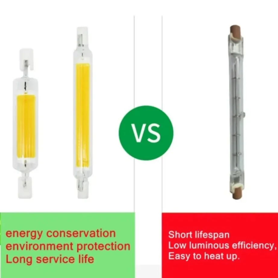 PaaMaa R7S LED COB แก้วหลอด 78 มม.189 มม.118 มม.J78 J118 High Power COB หลอดไฟ AC 110V 220V บ้านเปลี่ยนหลอดฮาโลเจน