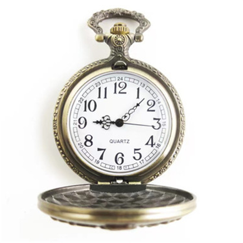 Relógio de bolso de quartzo com tema do corpo de fuzileiros navais dos eua, vintage, pingente vermelho, colar, lembrança, presente para crianças, material escolar