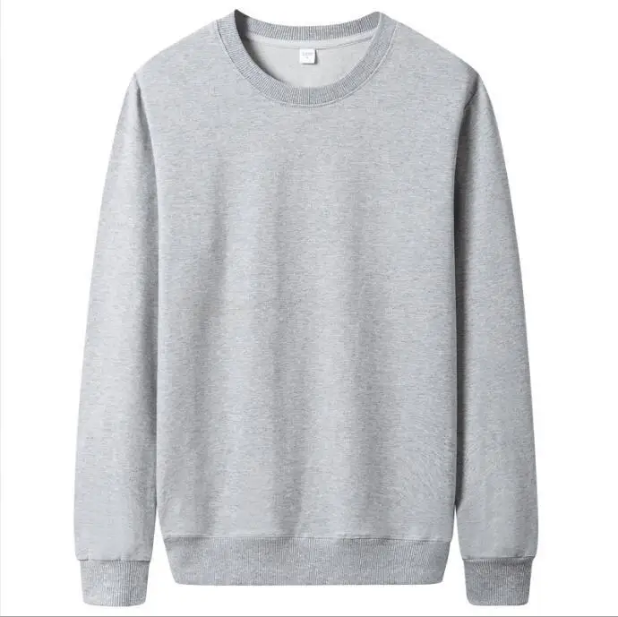 Sudadera con capucha informal para hombre, sudadera de Color sólido, moda de invierno y otoño, sudaderas informales, jersey de lana, ropa de calle