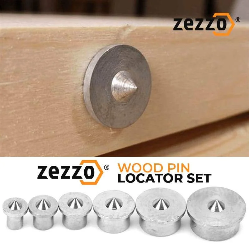 6 Chiếc Gỗ Pin Thiết Bị Định Vị Bộ 4Mm-12Mm Đa Dowel Trung Tâm Điểm Bộ Dụng Cụ Chung Căn Chỉnh Pin gỗ Gỗ Bút