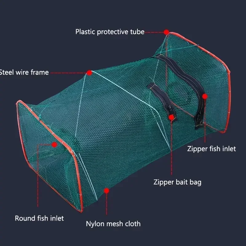 1pc opvouwbare werpnet viskooi voor krab, garnalen en rivierkreeft - perfect visgerei voor buitenliefhebbers