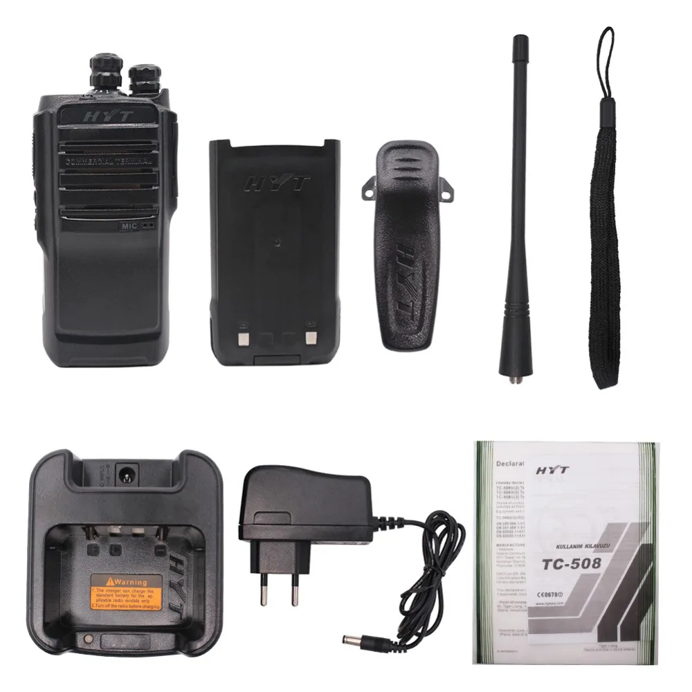 Hytera TC-508 UHF bidirectional walkie-talkie HYT TC-500S UHF VHF Handheld walkie-talkie with lithium-ion battery