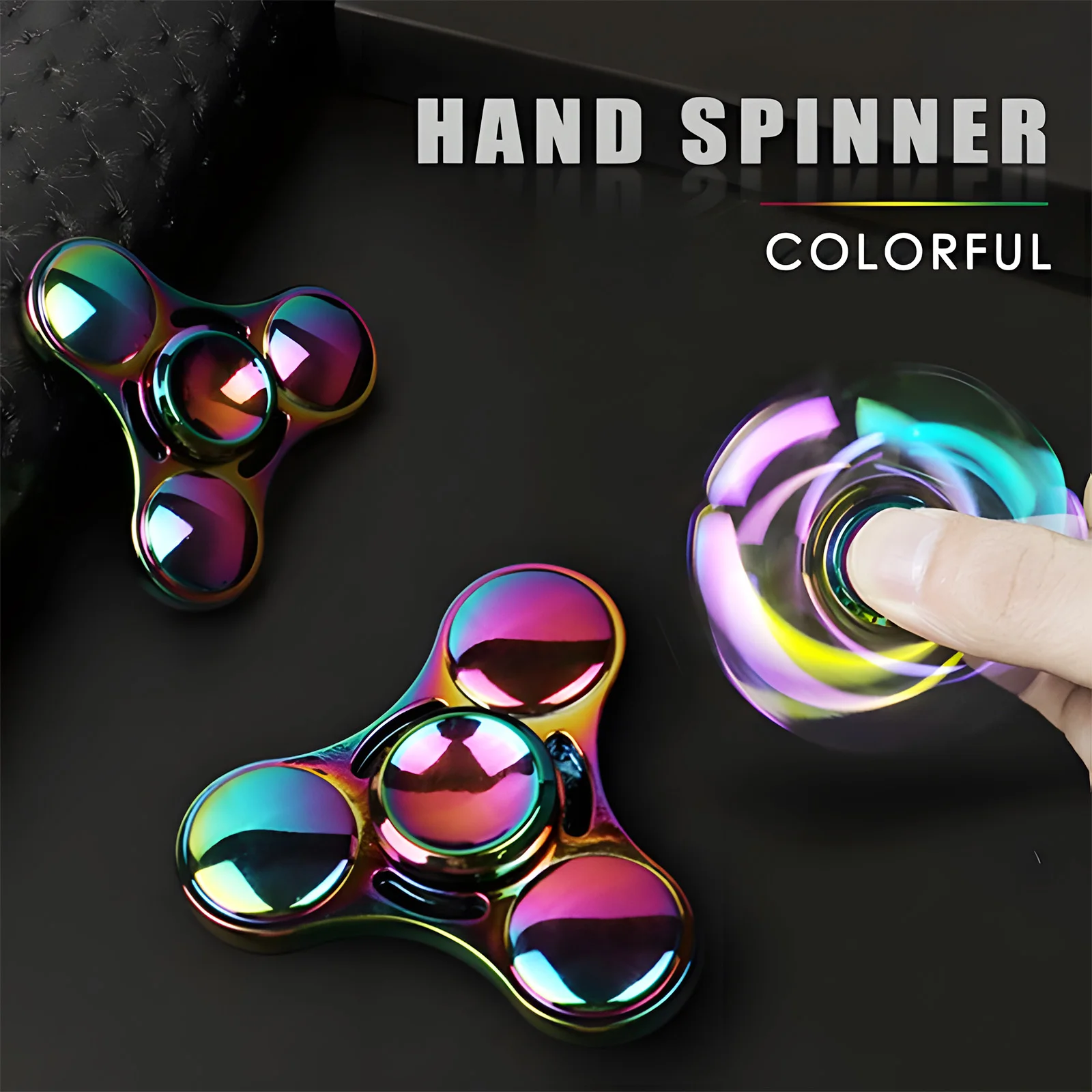 สแตนเลส Fidget Spinner เพิ่มเติม 3 นาที - High Speed Precision Metal Hand Spinner สําหรับ EDC, ADHD, ความวิตกกังวล