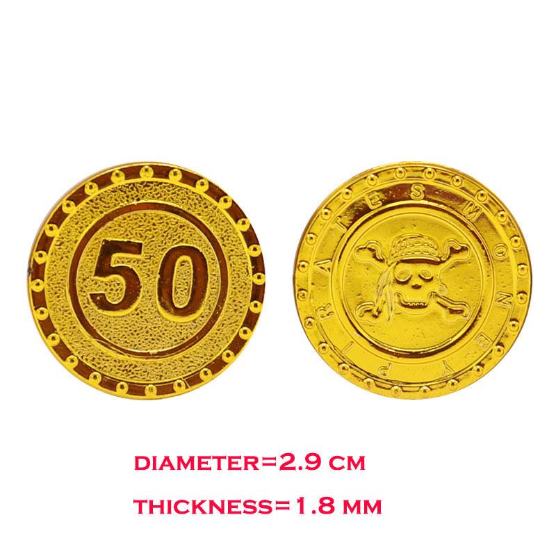 100 шт., пиратские золотые монеты