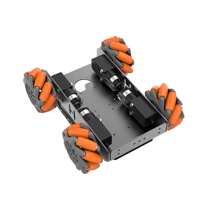 4WD Mecanum Wheel Robot Car Chassis Kit with TT Motor Aluminum Alloy Frame Smart RC Car Kit for ROS Programmable Robot DIY Kit