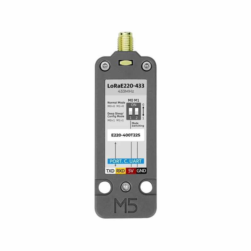 Unidad LoRa Oficial M5Stack 433MHz con Antena E220