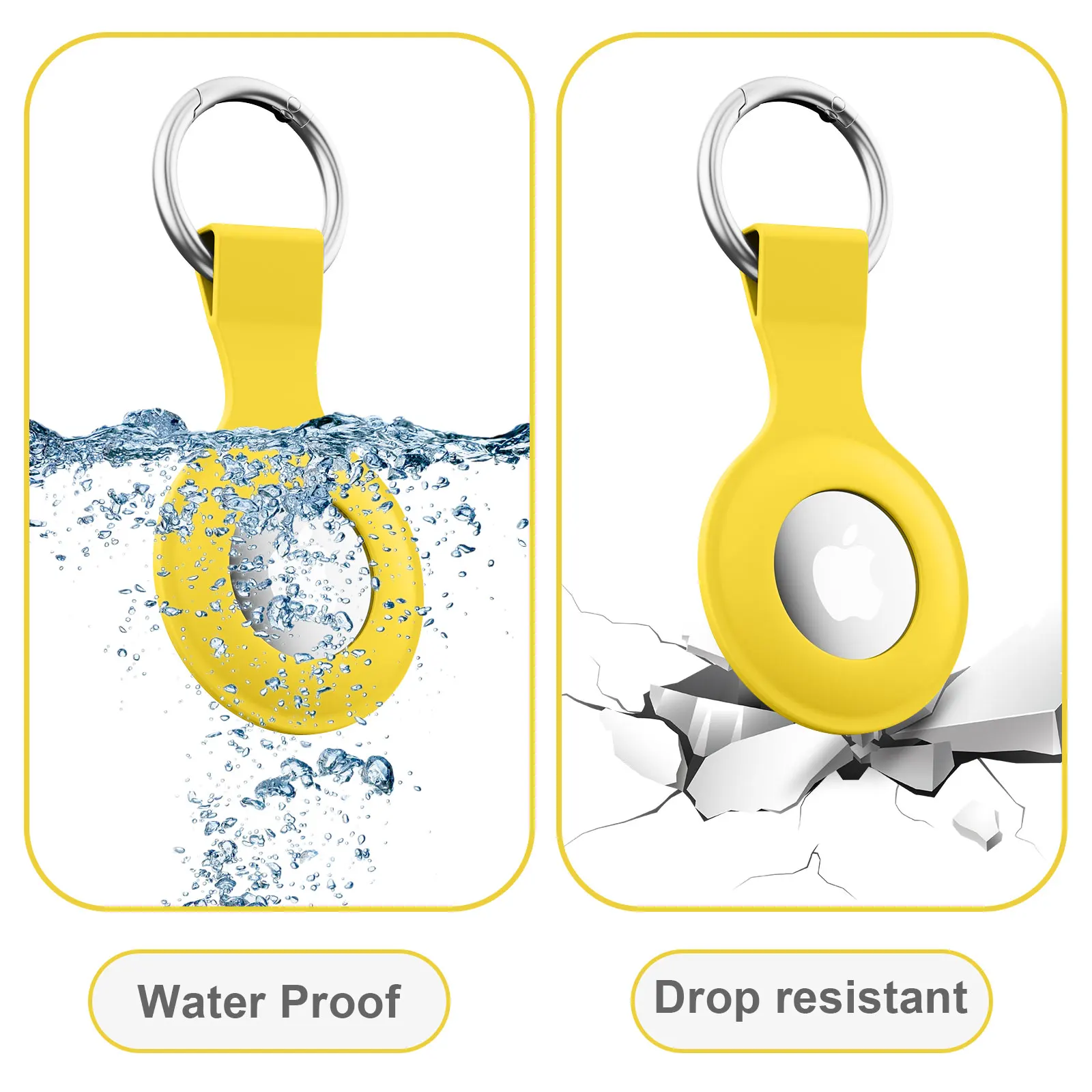 Silicone Case for Apple Airtags Cover Protective Shell Tracker Accessories Anti-scratch Sleeve Keychain For Apple Air tag Case
