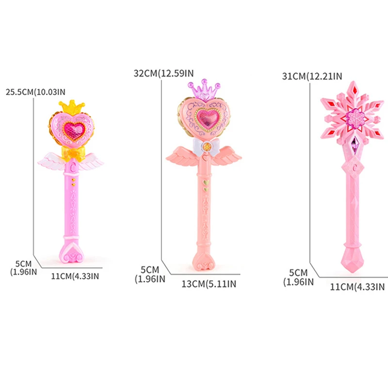 เด็ก Magic Wand Fairy Wand ไฟฟ้าของเล่นเสียงแสงแกล้งทําเป็นของเล่นบทบาทเล่น Props ของขวัญวันฮาโลวีนคริสต์มาสสําหรับหญิง