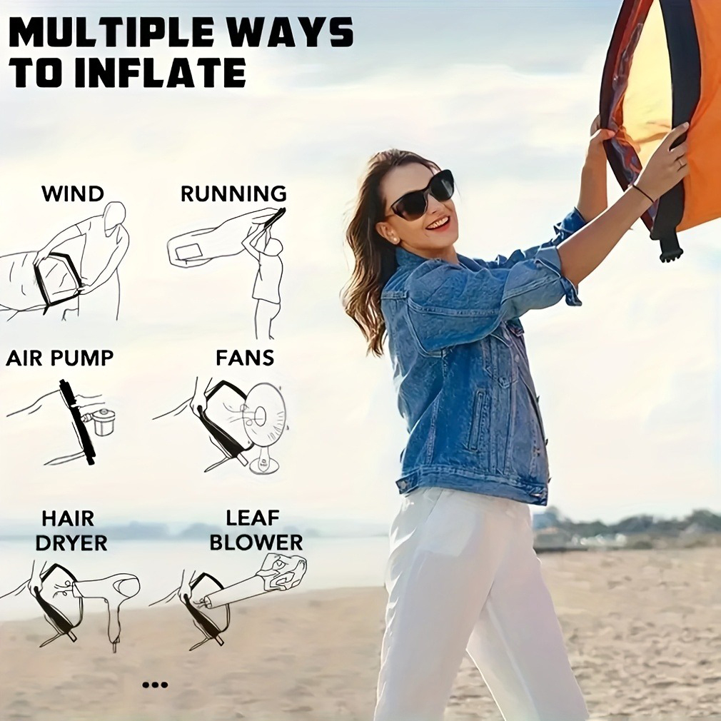 Sofá inflable perezoso para una sola persona, sofá cama portátil de aire para playa al aire libre, saco de dormir plegable para acampar para un descanso cómodo