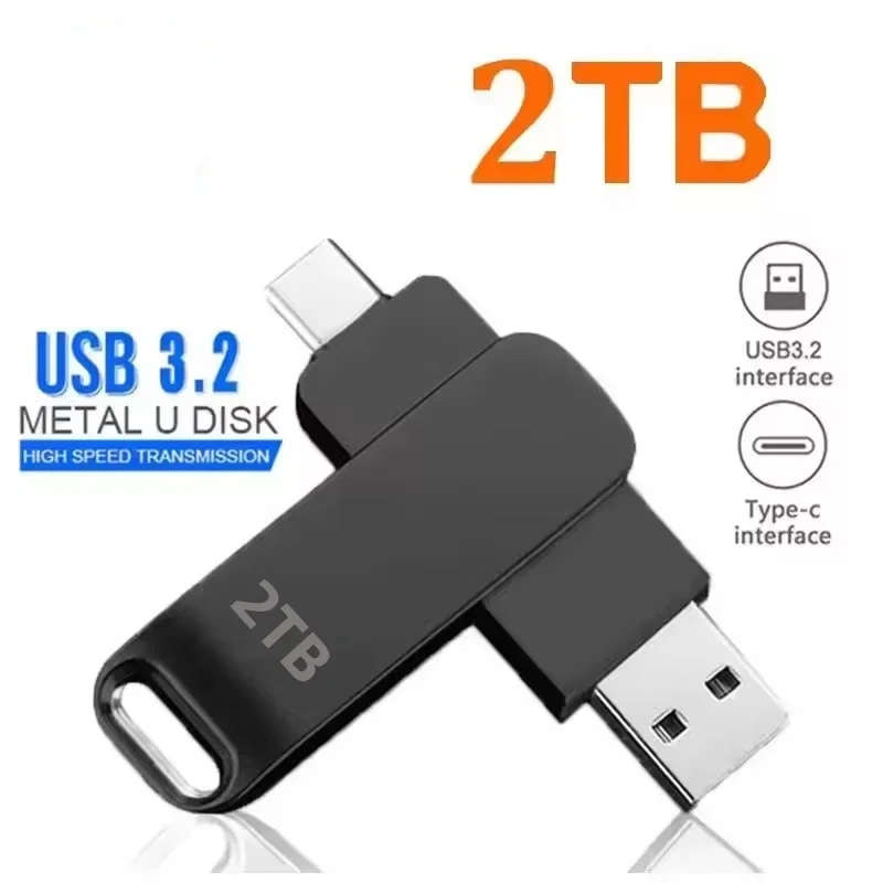 16TB 3.2 Flash Drives High Speed USB Transfer Metal Pendrive Memory Card Pendrive Flash Disk Memoria Waterproof Stick