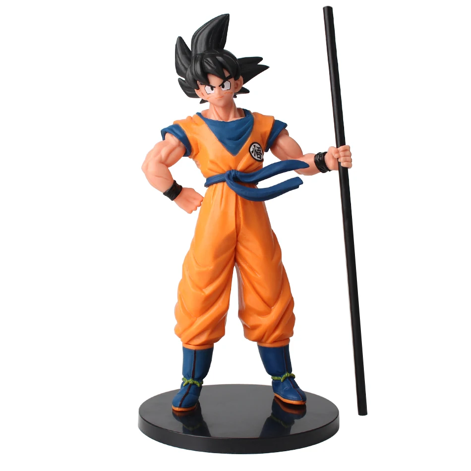 Quente dragon ball son goku super saiyan anime figura 22cm goku dbz figura de ação modelo presentes estatuetas colecionáveis para crianças