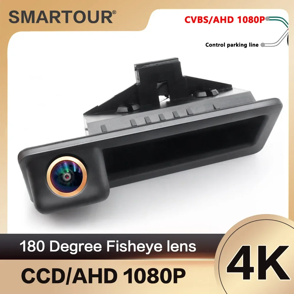 Cámara de visión trasera para BMW X1 X3 E39 E53 E82 E88 E84 E90 E91 E92 E93 E60 E61 E70 E71 E72 cámara de respaldo reversa AHD 2K lente ojo de pez