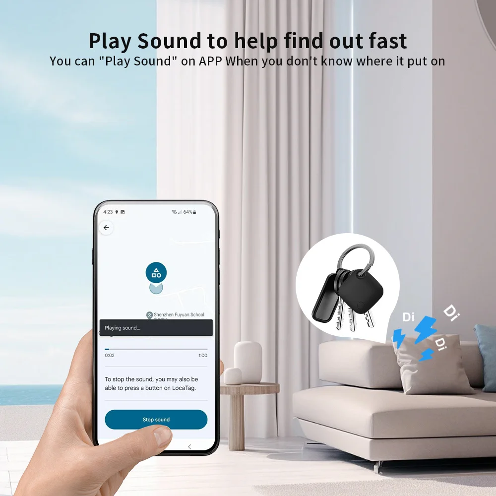 Bluetooth GPS Tracker voor Android-apparaten Tag Werk met Google Find Hub App Finder Anti Lose Smart Tag voor Xiaomi Samsung Pixel