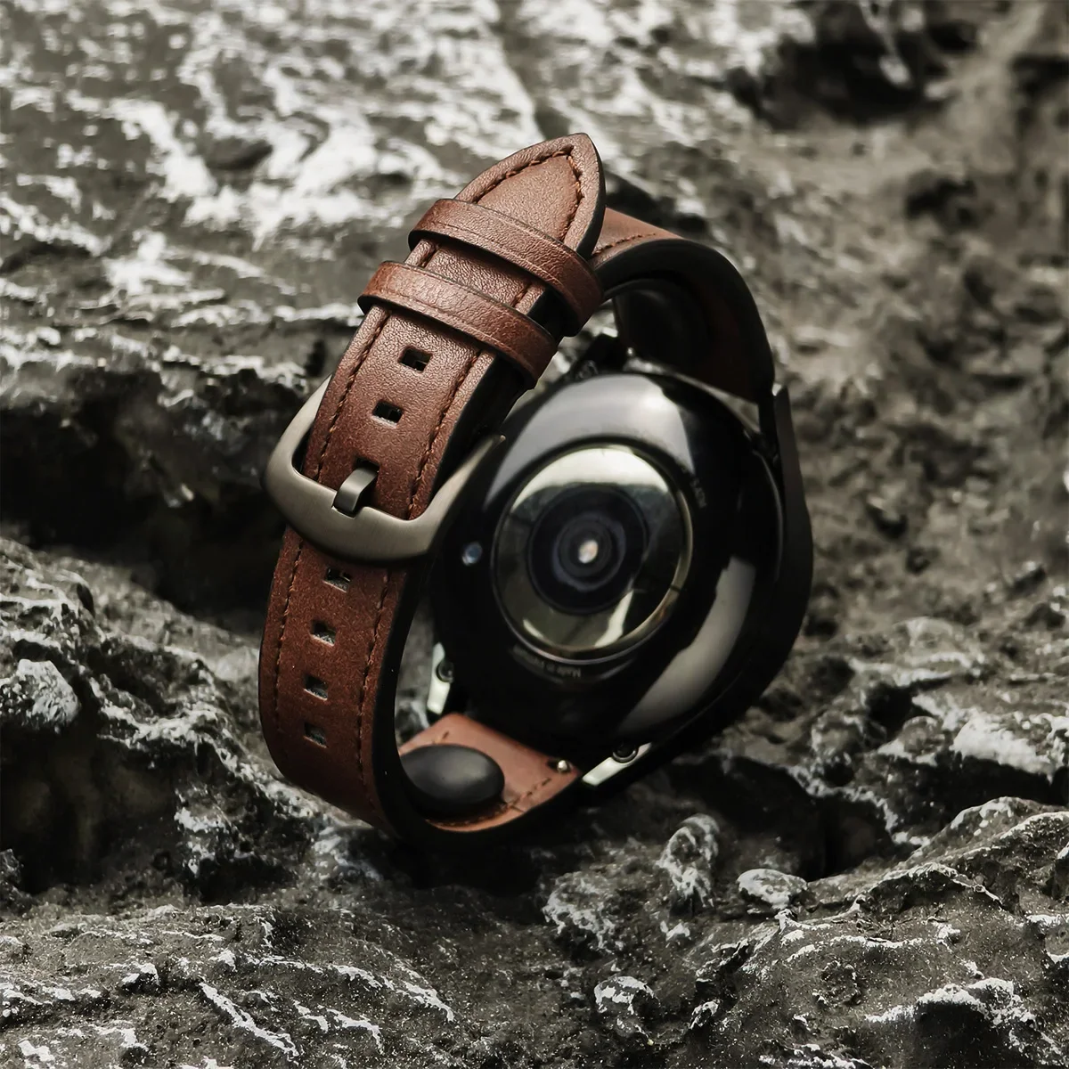 20 ミリメートル 22 ミリメートルレザーストラップサムスンギャラクシーウォッチ 7/6/5/4 40 44 ミリメートルギアバンドヴィンテージブレスレット Xiaomi Redmi ウォッチ 3 Lite/アクティブ