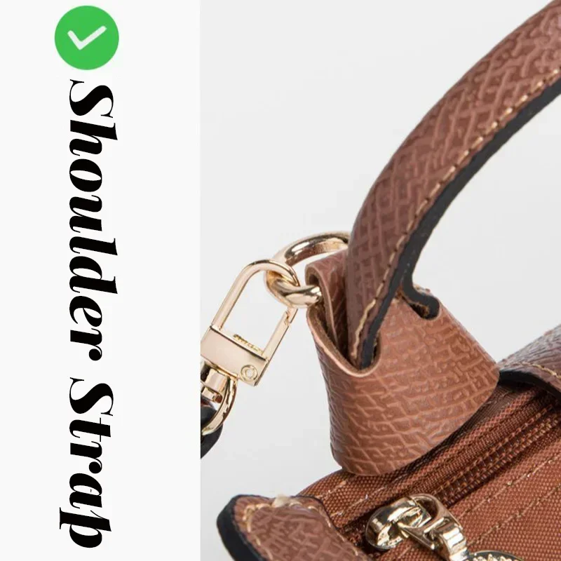 Tracolla per borsa per mini tracolla Longchamp Borse in pelle Tracolle per tracolla Modifica punzonatura gratuita Accessori per cintura per borsa a tracolla