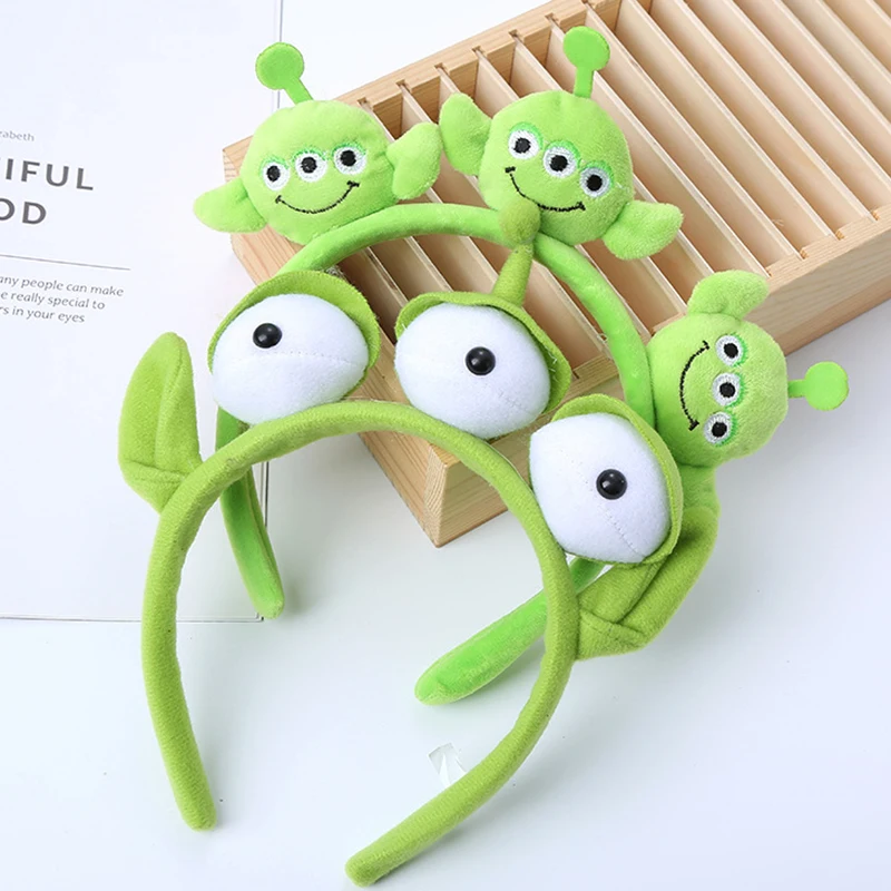 Disney Pixar Toy Story Alien Plüsch Stirnband Anime Figur Cosplay Alien Haar Zubehör Haar Hoop Haarband Cartoon Kinder Geschenk