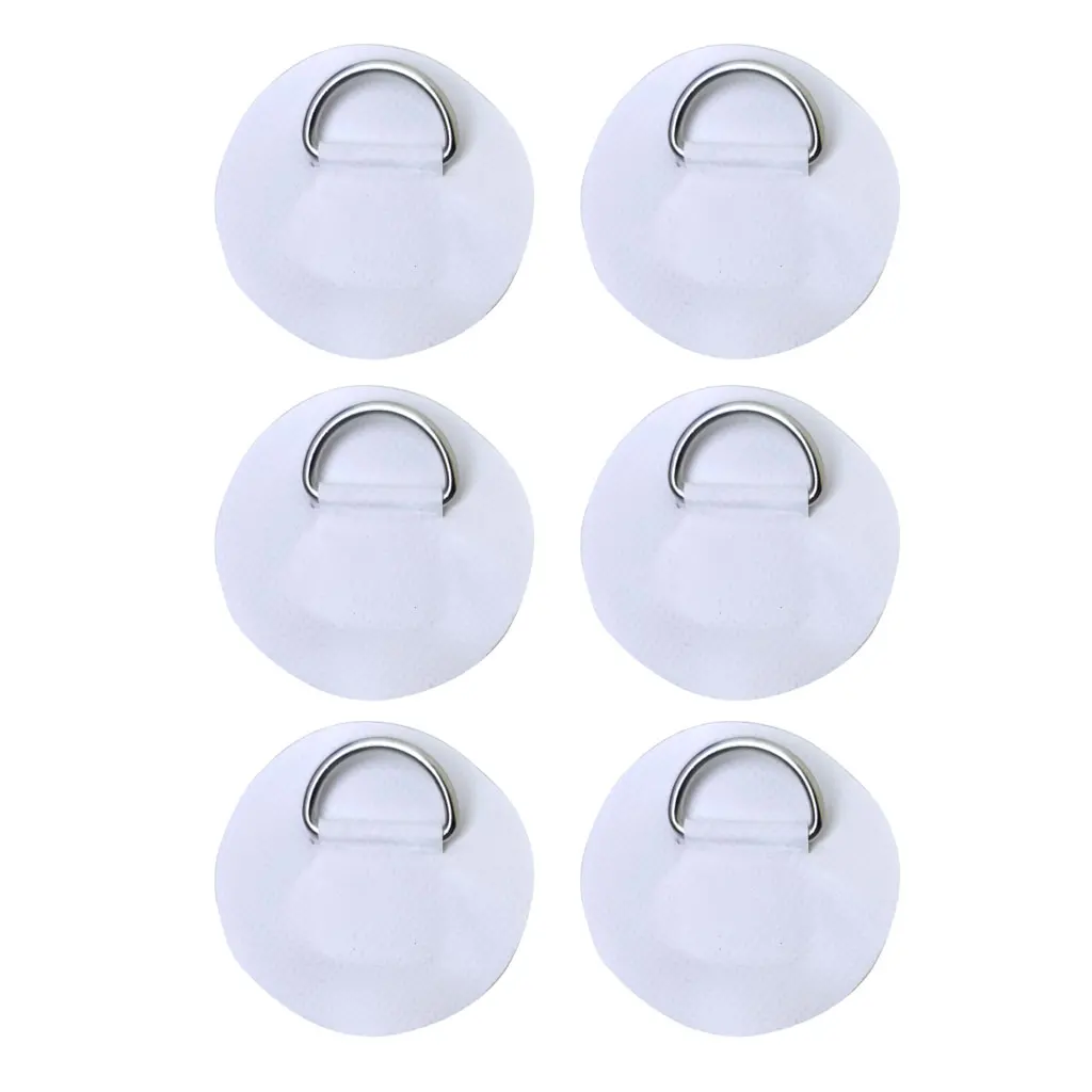 6.5CM D-Ring Patch for Inflatable Boat Kayak Dinghy SUP D-Ring PVC Patch Stand-Up Paddleboard Canoe Rafting Rope Ring Patch