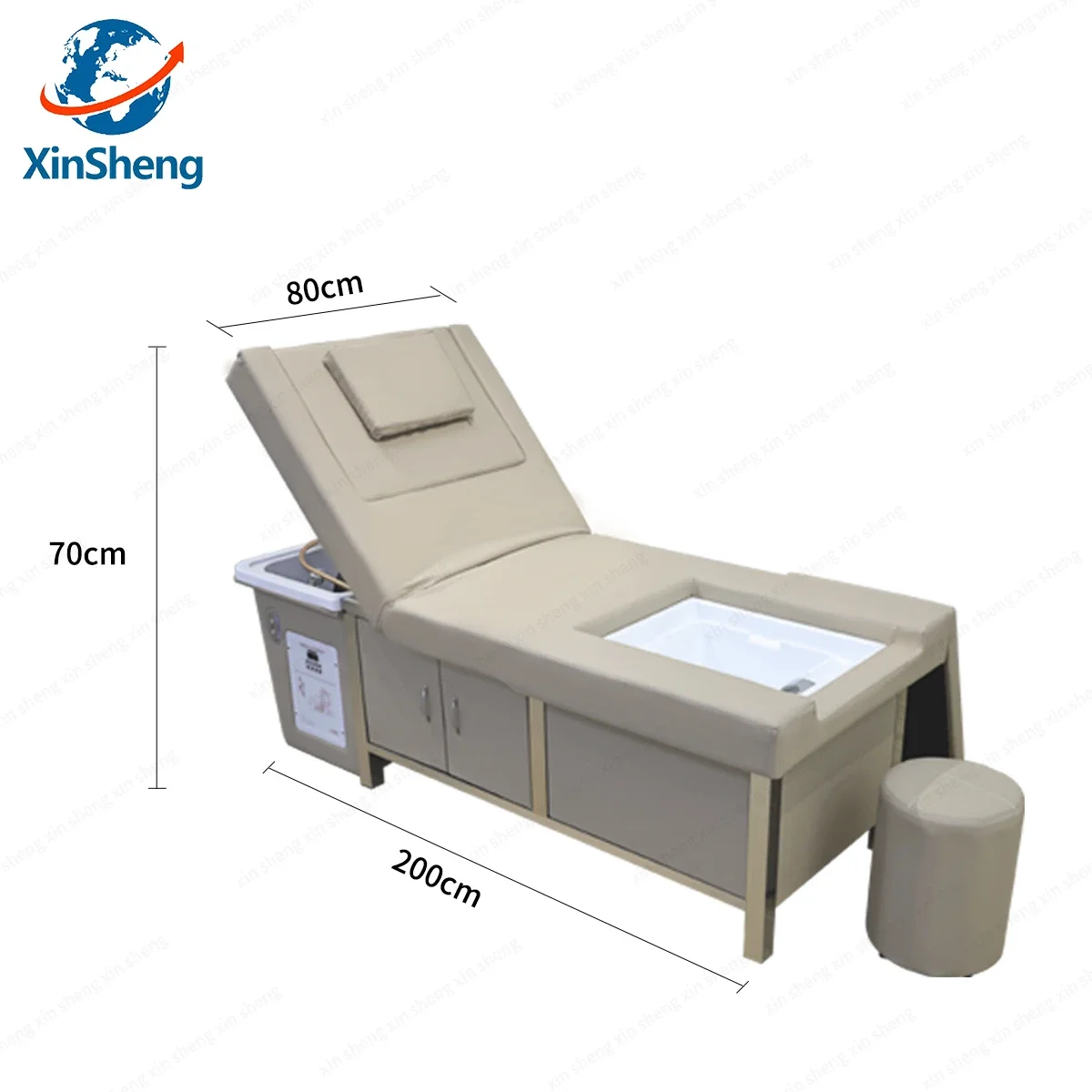 XinSheng เตียงแชมพูไทยโต๊ะนวด-All-in-One HEAD SPA Fumigation & โซฟาล้างผมสําหรับร้านทําผมนวดเฟอร์นิเจอร์