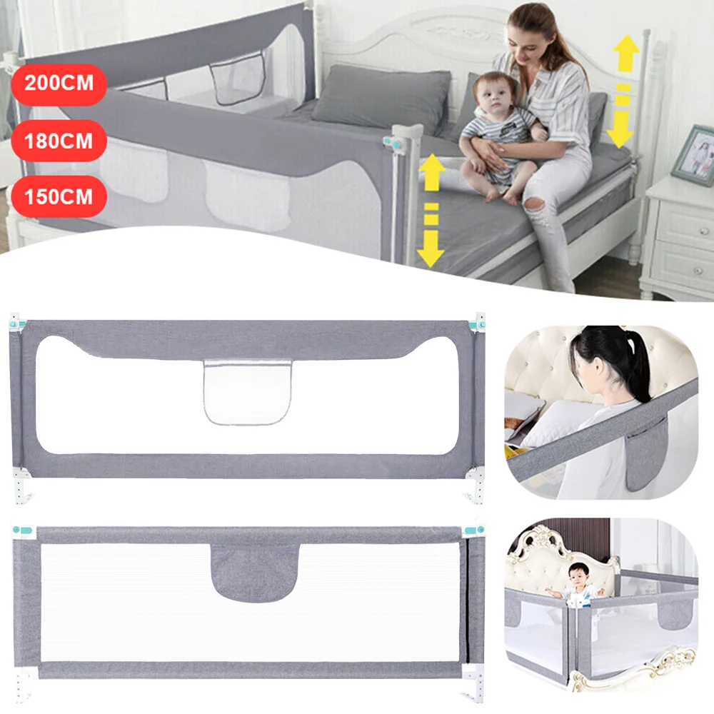 1pc Baby Bett Zaun Baby Bett Gitter Kind Bett Barriere für Kinder Bett Zaun für Kinder Bett Schutz kinder Sicherheit Geländer
