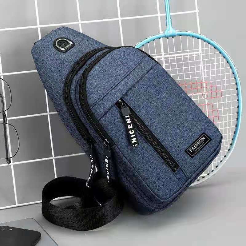 Herrentasche, einfarbig, Herren-Brusttasche, Outdoor, lässig, modisch, kleine Umhängetasche