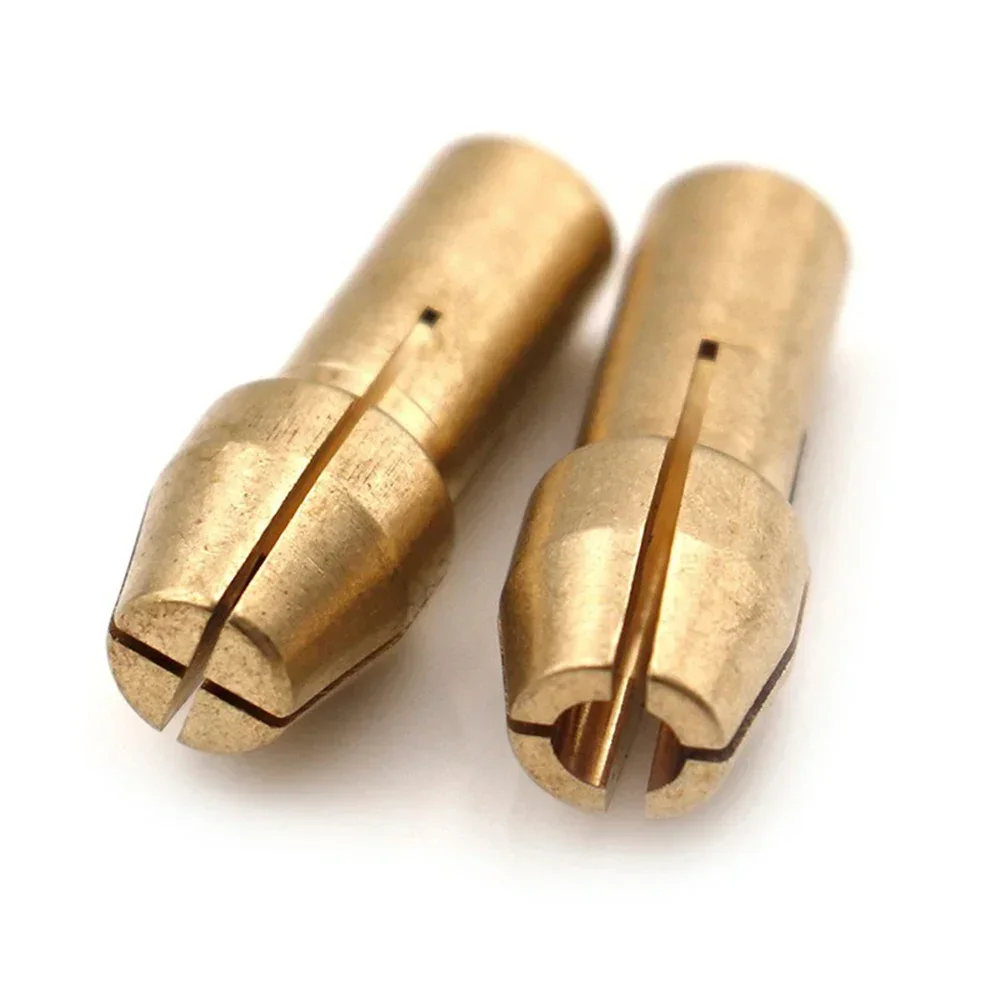 STONEGO Juego de 10 adaptadores de portabrocas para microtaladro, 0,5 mm-3,2 mm, latón para herramientas rotativas eléctricas