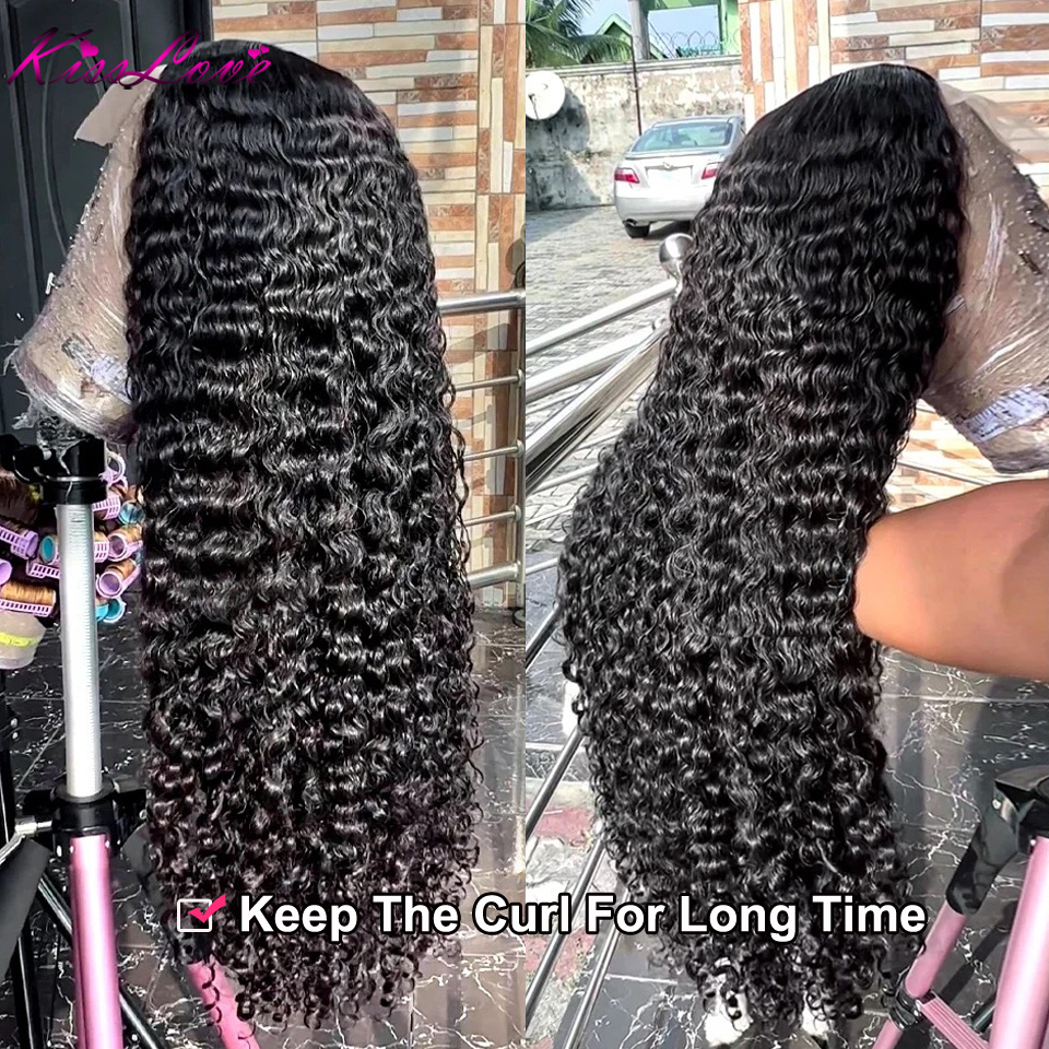 Parrucche a onde profonde 13x 6/13x4 HD Trasparente Anteriore Del Merletto Parrucche Dei Capelli Umani 360 Parrucca Frontale Del Merletto Dei Capelli Umani Curly 5x5 HD Parrucche di Chiusura Del Merletto