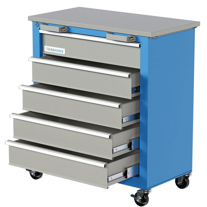 AIRAJ 도구 캐비닛 도구 카트 세트 후크 및 서랍 및 바퀴가있는 차고 주최자 트롤리 녹 방지 내구성 부품 상자 보관 도구