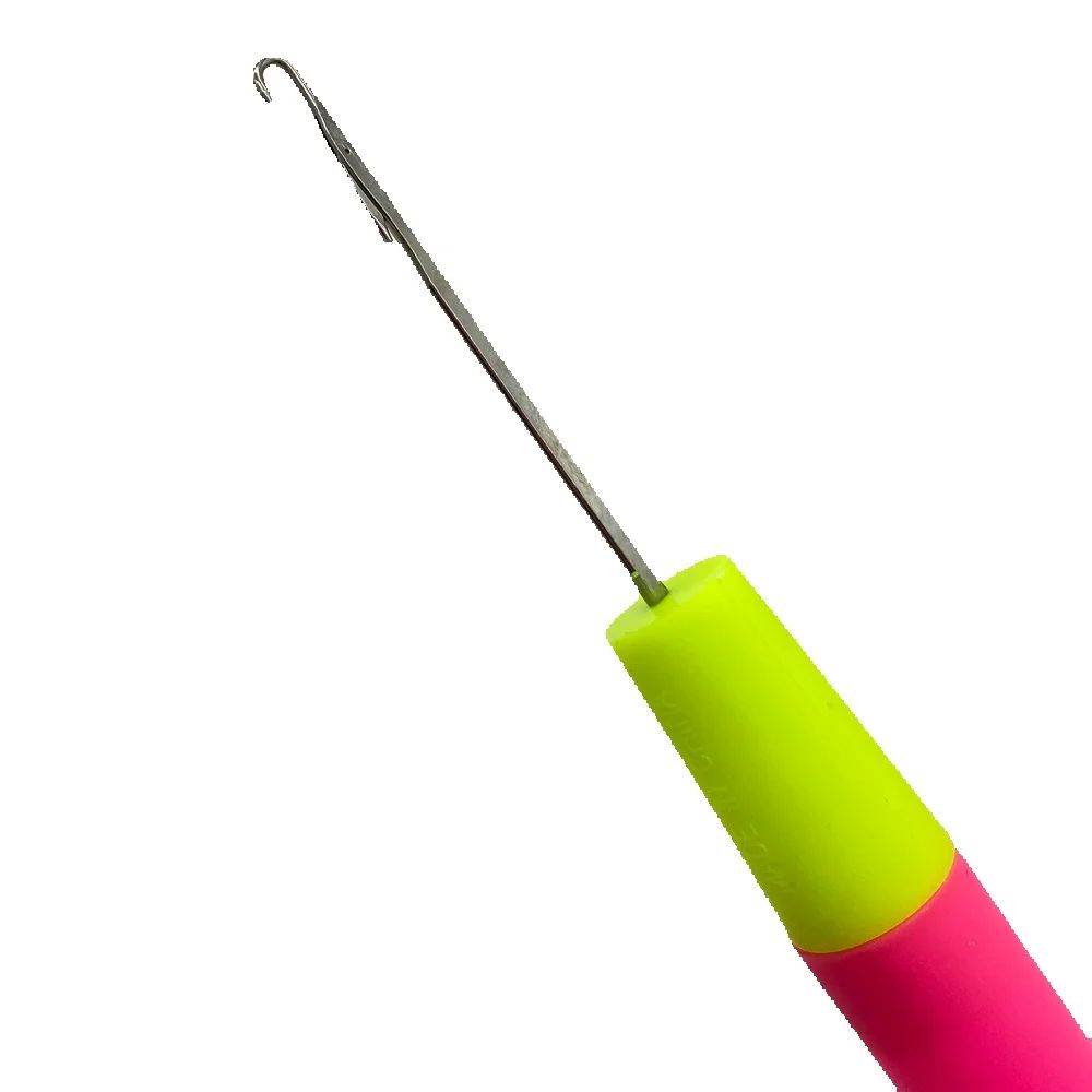 3 Stück 5,7 mm rosa Knüpfhaken Häkelnadel Dread-Lock Strickhaar Häkelnadel Haken Haarweberei