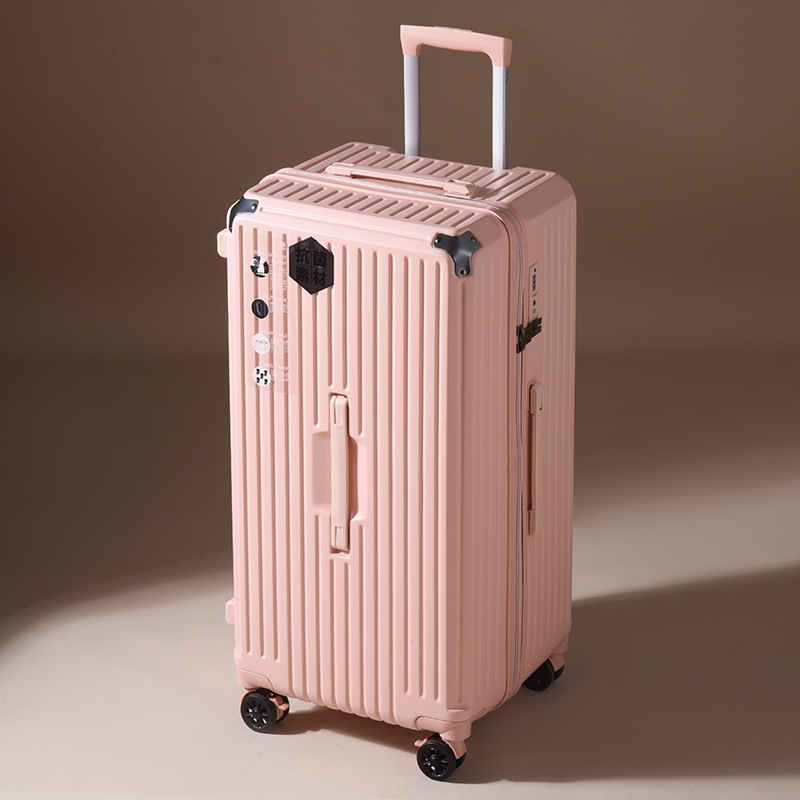 Oversized capacity luggage student pull rod box 28 "brake wheel suitcase men's women's password zipper style travel box 32