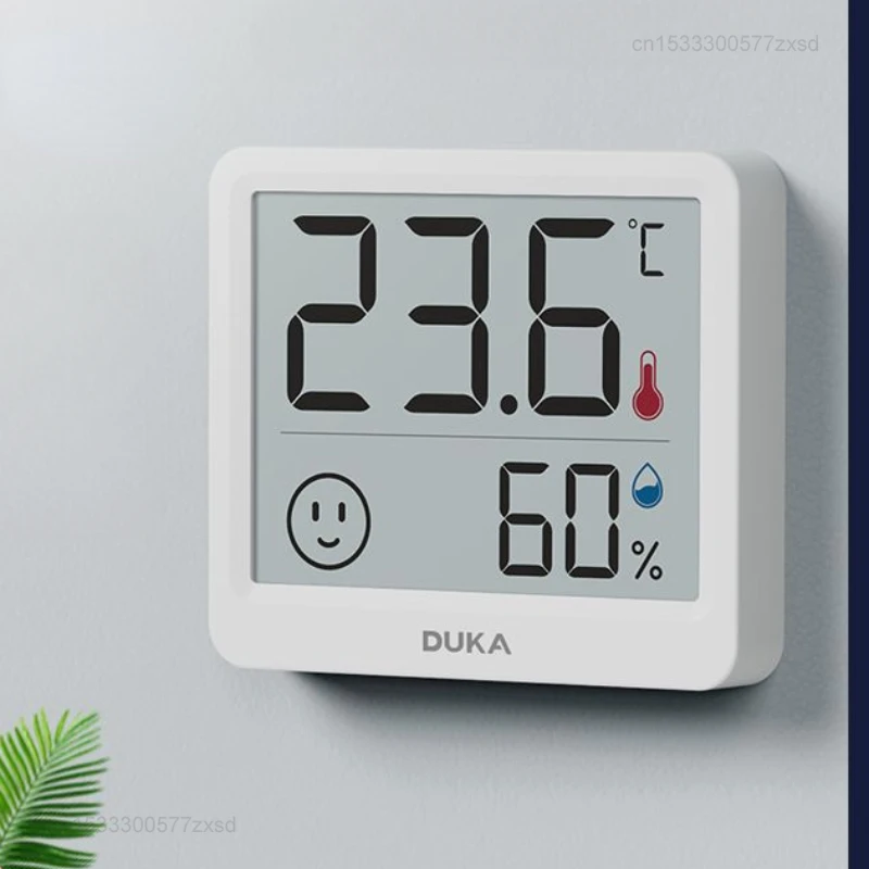Xiaomi Duka Electronic Thermometer Hygrometer Weather Station High Precision with Table Clock Function Mini Thermometer LCD Tool