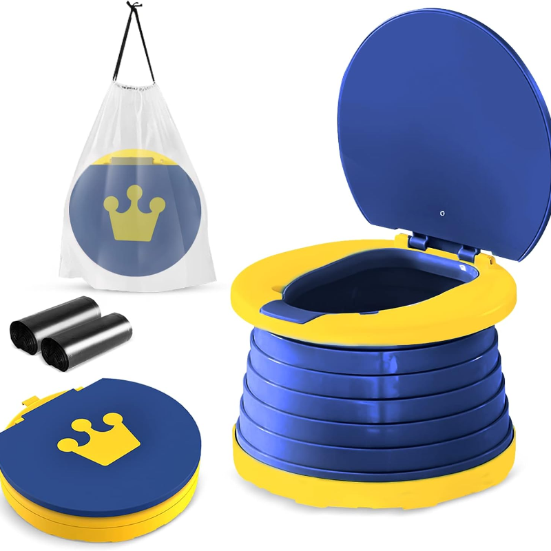 Neue 2-in-1-Klapptoilette für Kinder, tragbare Kinder-Reisetoilette, Auto-Babytoilette, Töpfchentrainingssitz, geeignet für Camping
