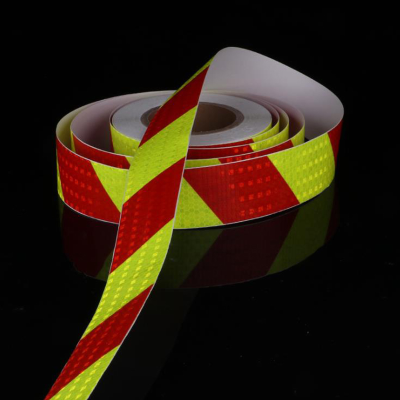Glänzendes reflektierendes Sicherheitswarnband, selbstklebendes, reflektierendes Klebeband mit Twill-Druck für PVC-Reflexband, Autozubehör