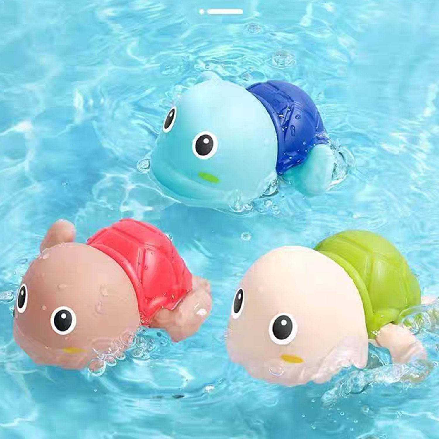 Verão bebê pistola de água spray brinquedos bonito pequeno pato amarelo natação tartaruga baleia piscina praia clássico relógio brinquedos de água
